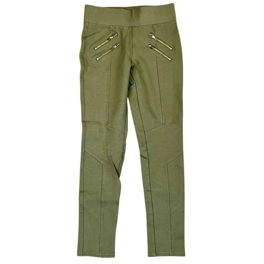 G BY GUESS Army Green Pants Pull On Skinny Stretch Leggings